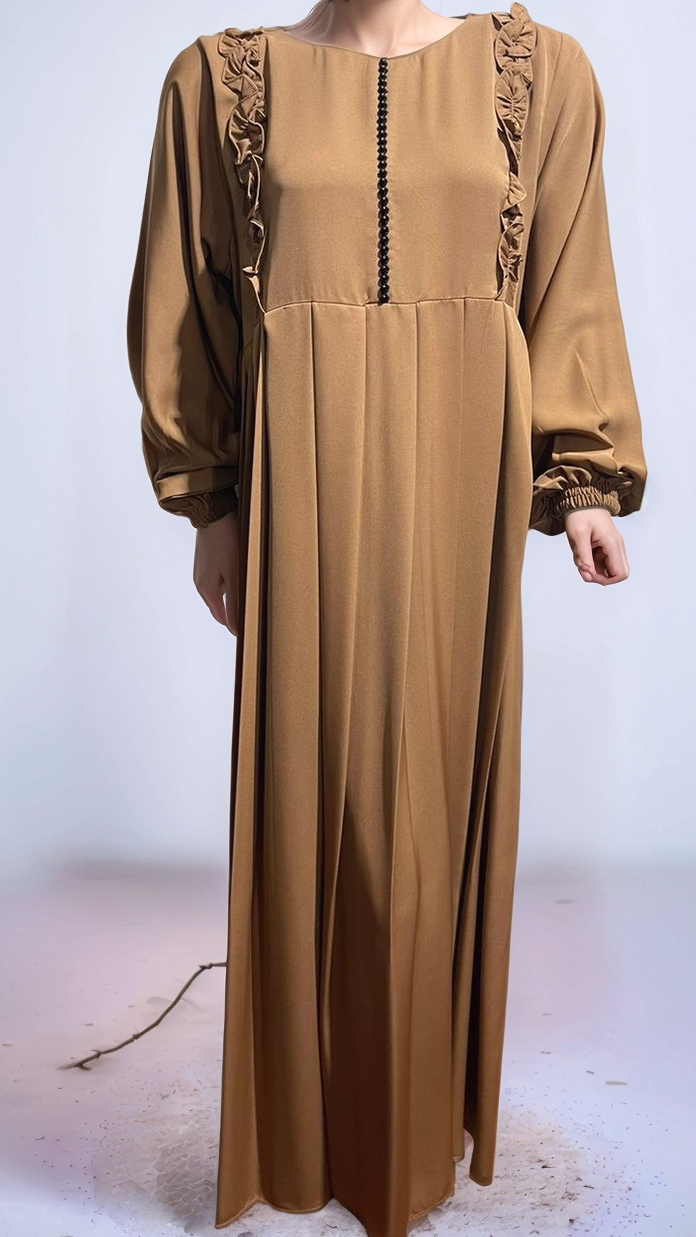 PLEATED DESIGN ABAYA