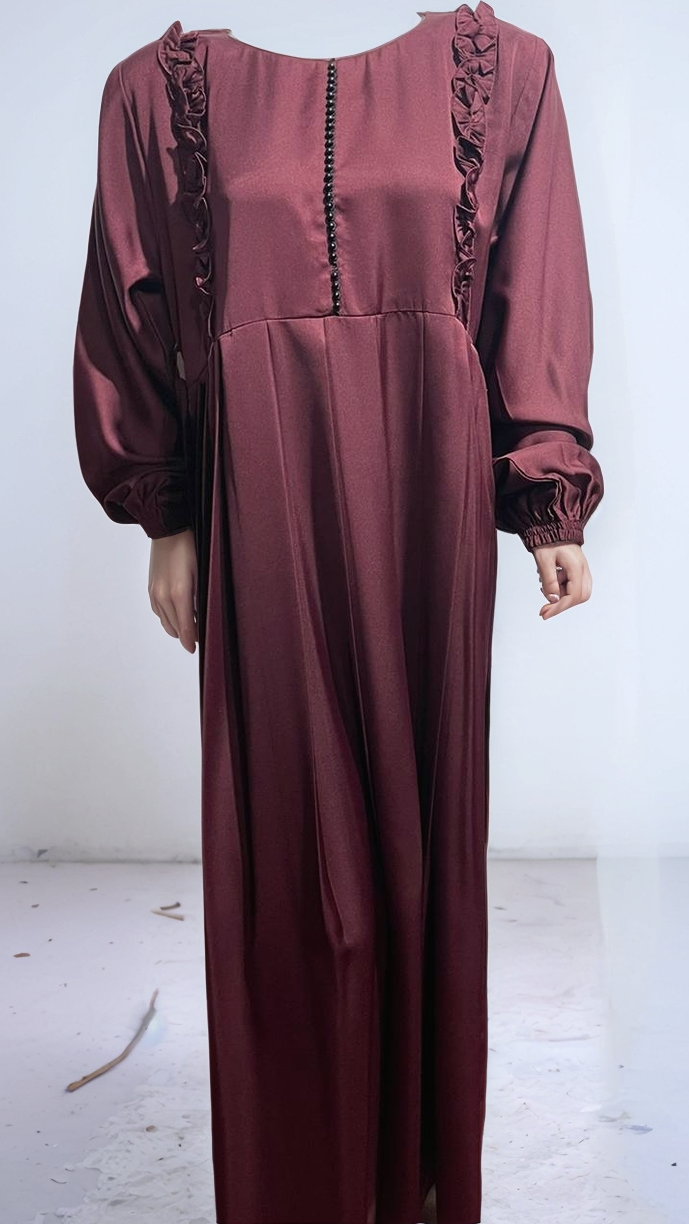 PLEATED DESIGN ABAYA