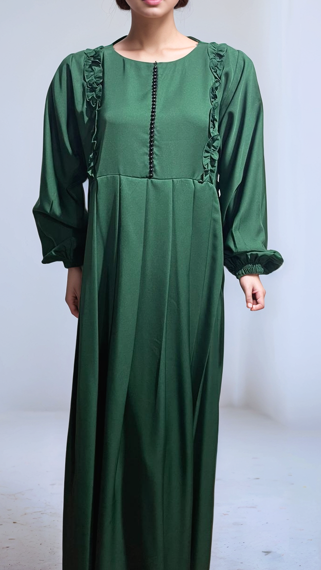 PLEATED DESIGN ABAYA